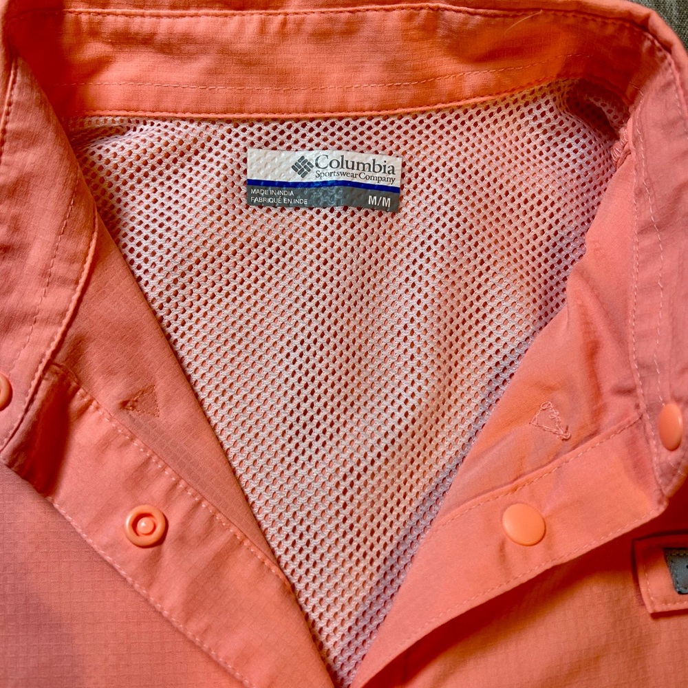 Columbia Salmon Button-Up Shirt